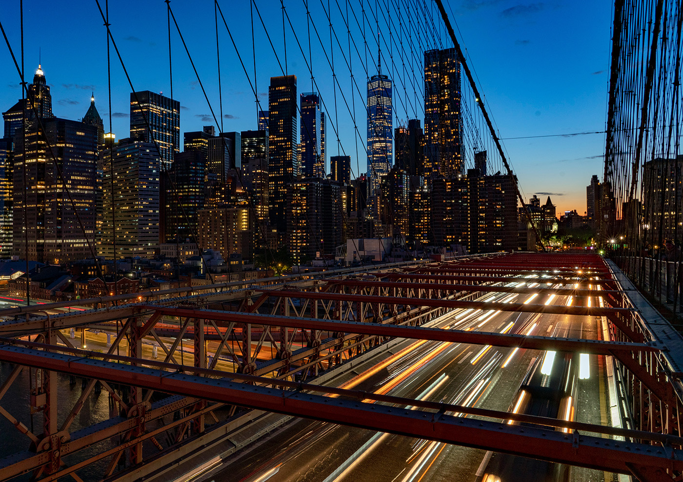 Manhattan from the Brooklyn Bridge 