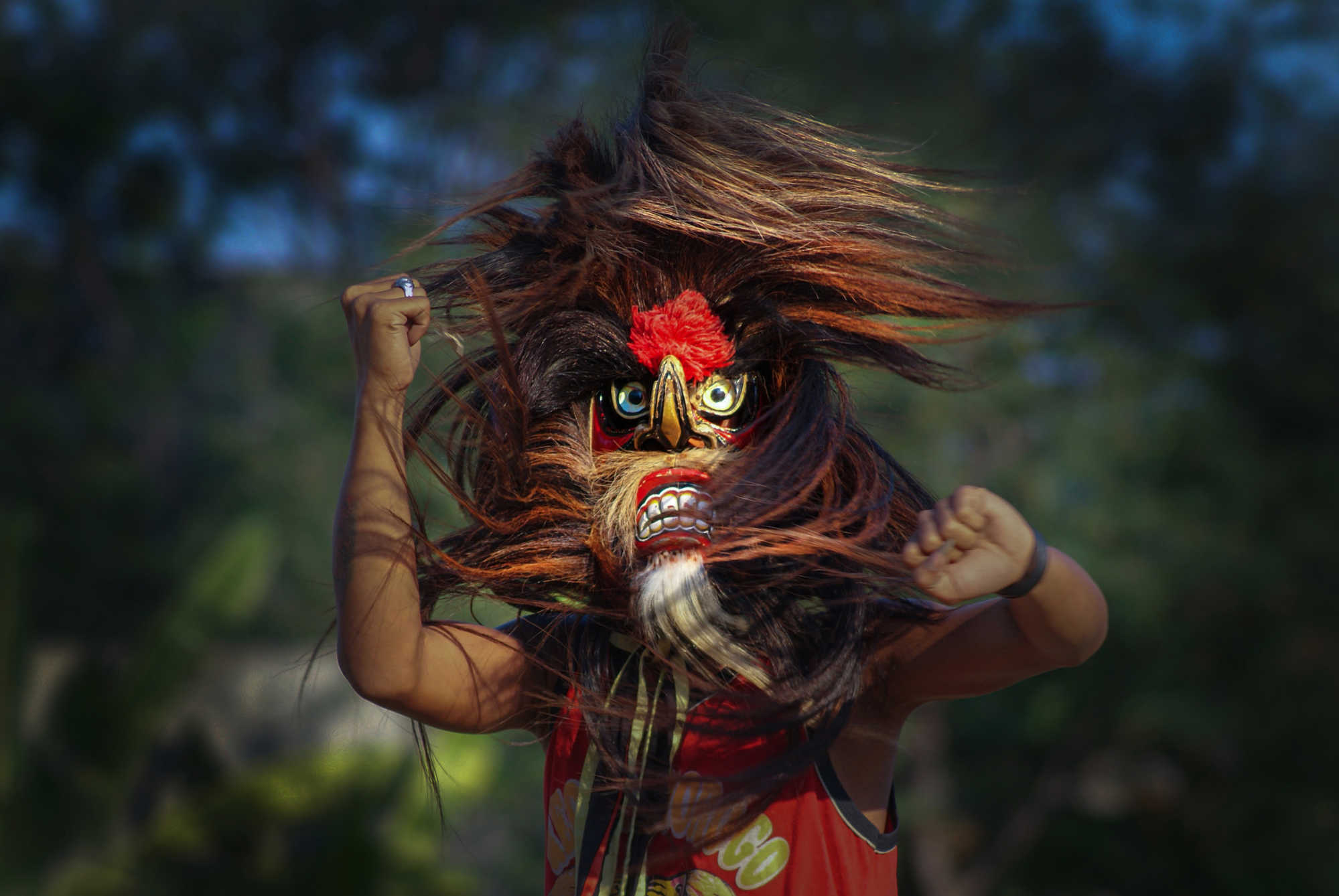 Portraiture of Bujang Ganong from Java Indonesia