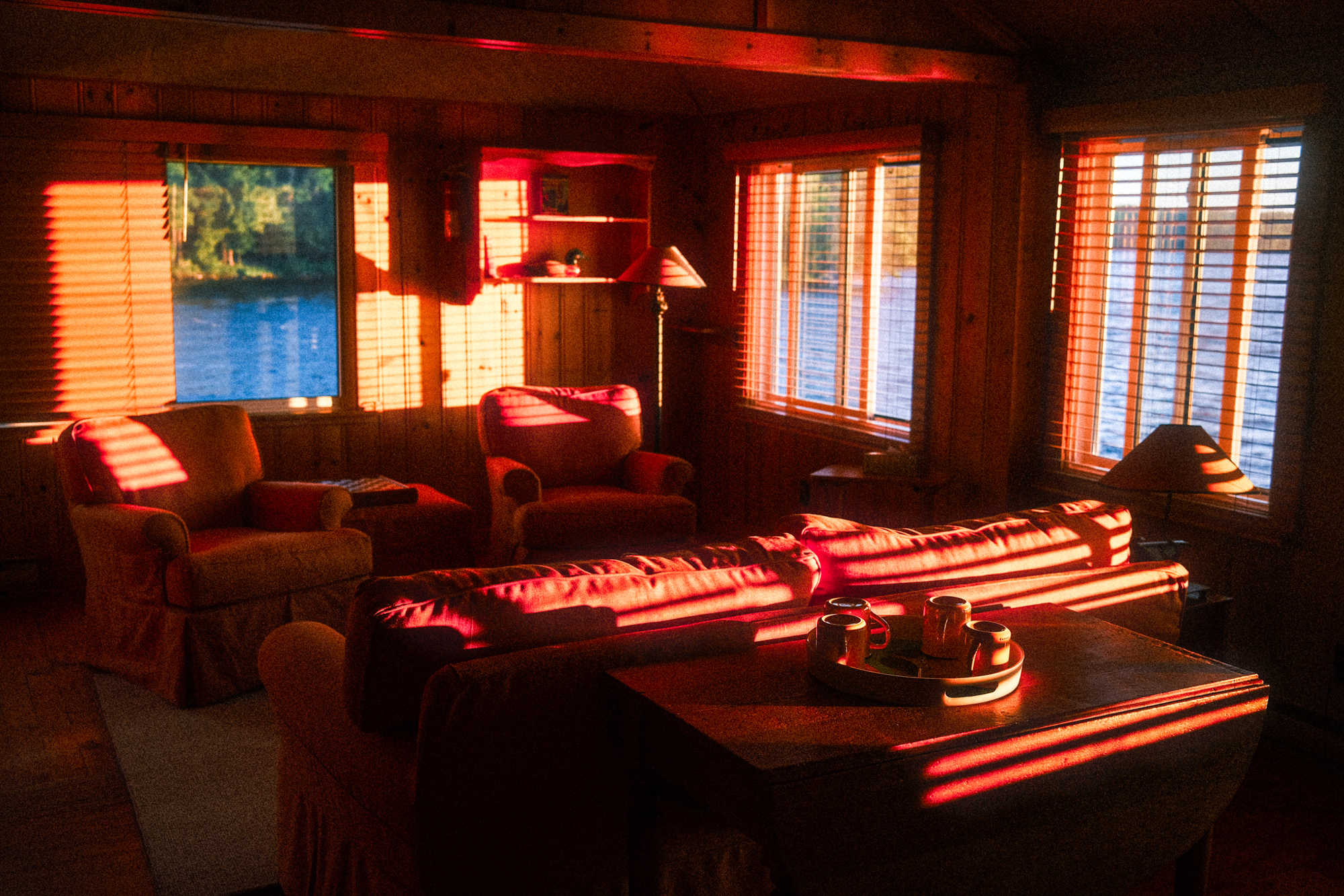 Sunset in the Boathouse