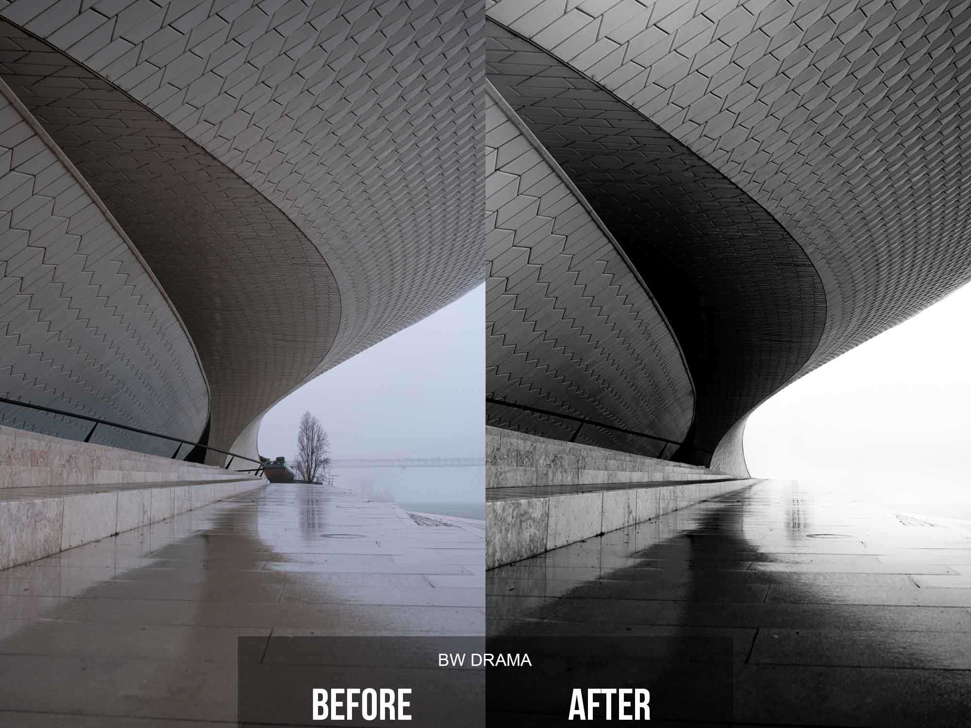 BW Drama TPA Preset Before and After