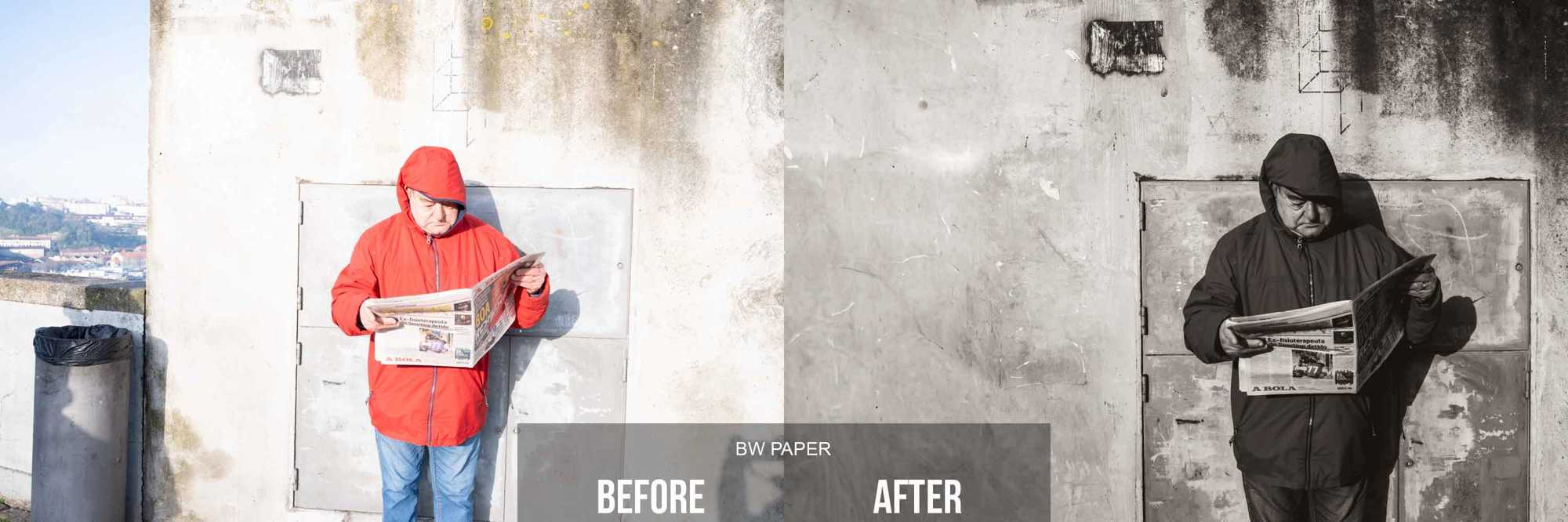 BW Paper TPA Preset Before and After