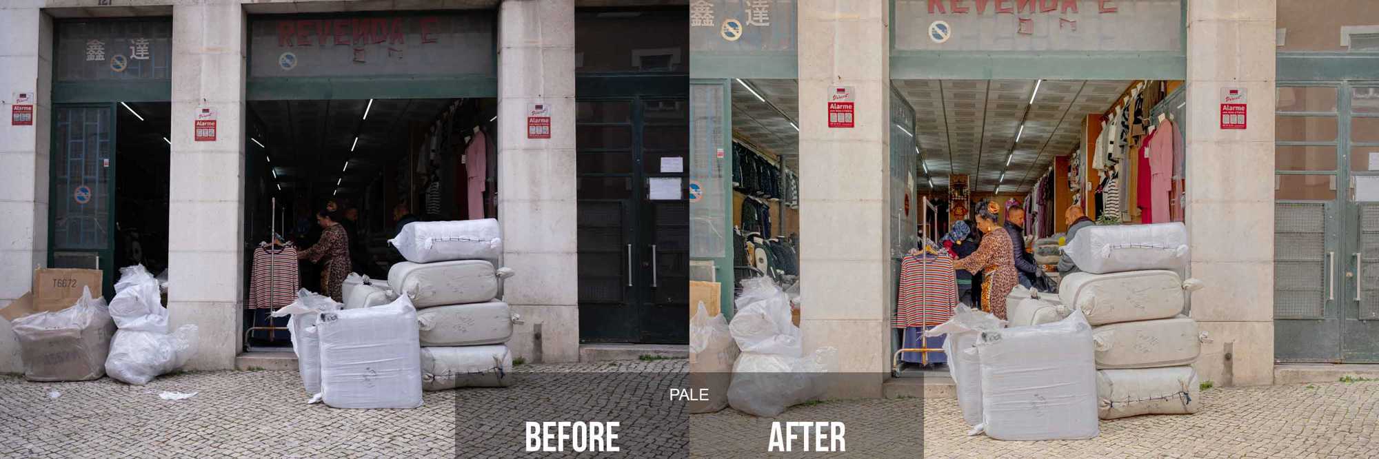 Pale TPA Preset Before and After