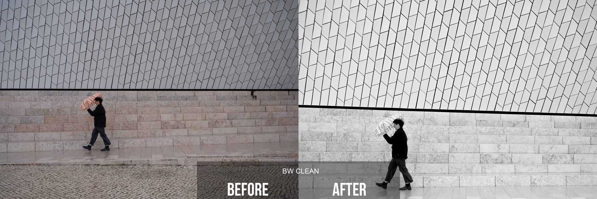 BW Clean TPA Preset Before and After